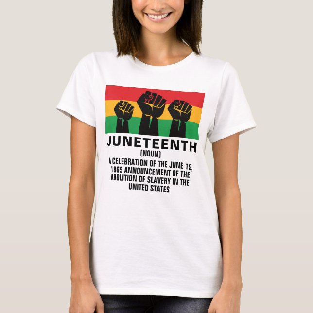 T-shirt La dix-neuvième fierté afro-américaine liberté noi (Devant)
