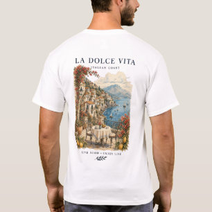 T-shirt La Dolce Vita Côte italienne Design