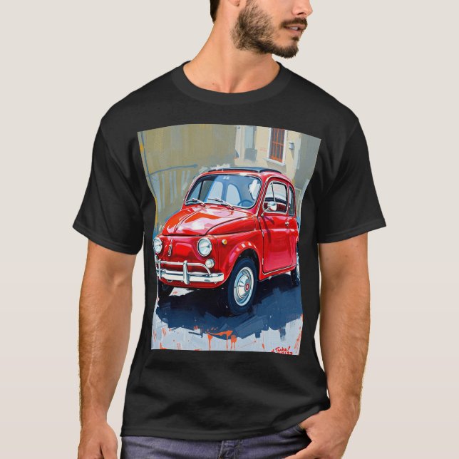T-shirt La Dolce Vita : La Rossa 500 (Devant)
