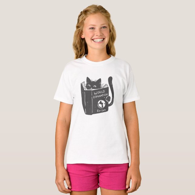 T-shirt La domination mondiale des chats sur les chats - C (Devant entier)