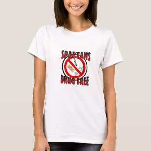 T-shirt la drogue libèrent des spartans