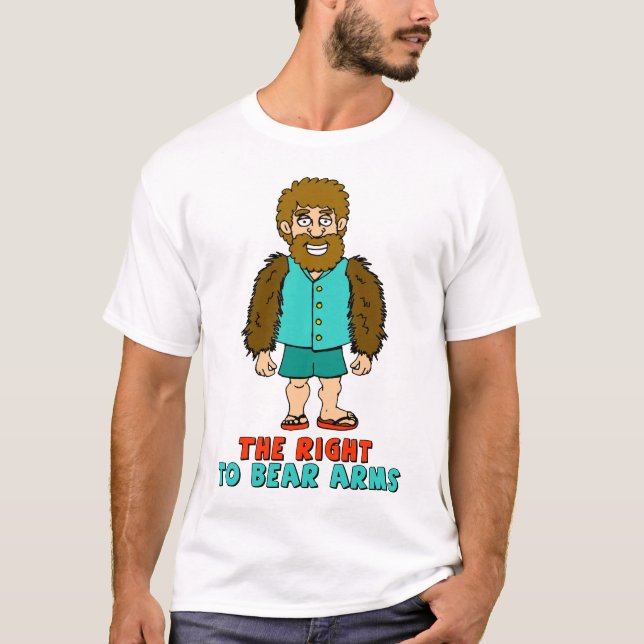 T-shirt La droite de soutenir des bras (Devant)