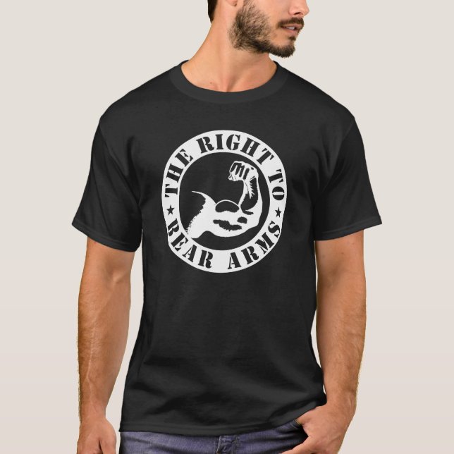 T-shirt la droite de soutenir des bras (Devant)