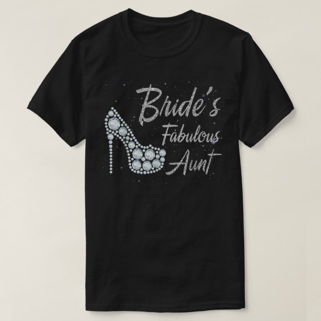 T-shirt La Fabuleuse Tante De La Mariée, Tante De La Marié (Design devant)