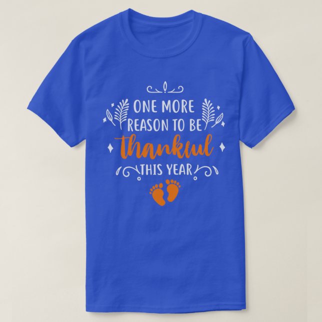T-shirt La Faire-part de grossesse de Thanksgiving (Design devant)