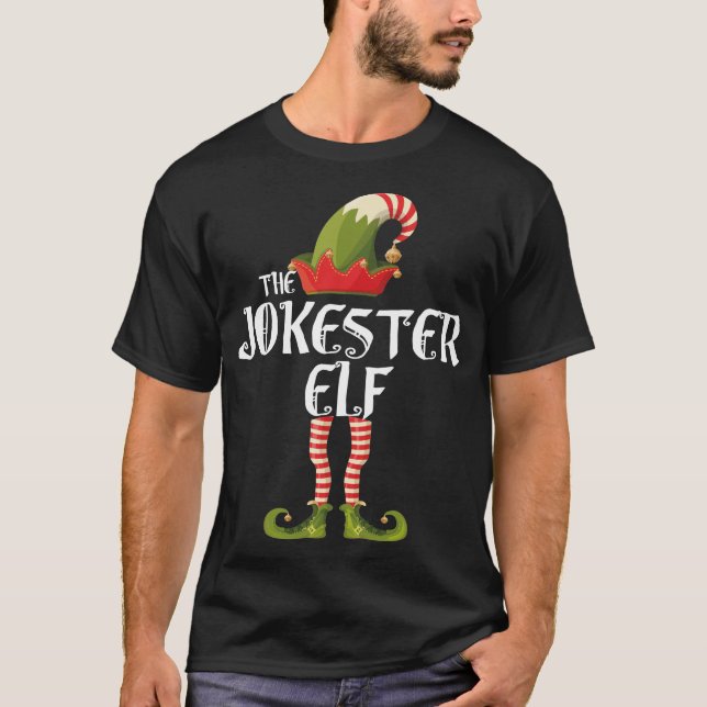 T-shirt la famille elf jokester assortie noël (Devant)