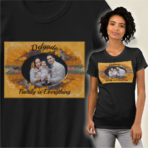 T-shirt La famille est tout Abstrait coucher de soleil 061