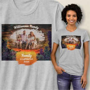 T-shirt La famille est un cadeau Sunset Marina 2584