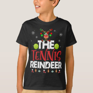 T-shirt La famille Matchi du pyjama de Noël de Tennis Rein