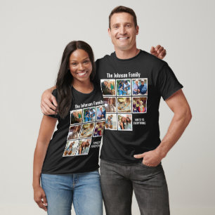 T-shirt La famille personnalisée est tout Photo Collage