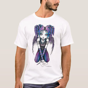 T-shirt La fée mignonne de dessin d'Ariel Emo badine le