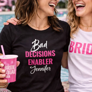 T-shirt La fête de bachelorette qui encourage la mariée à