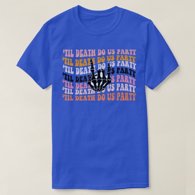 T-shirt La fête de la Bachelorette d'Halloween est Éffraya (Design devant)