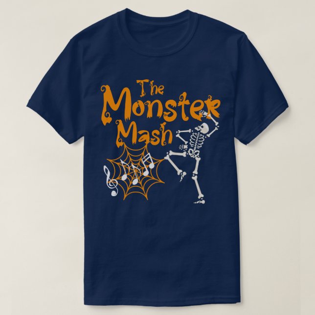T-shirt La fête de l'Halloween du Monster Mash (Design devant)