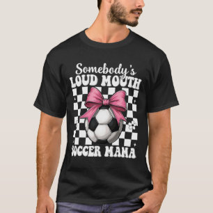 T-shirt La fête des mères d'une maman de footballeur à la 