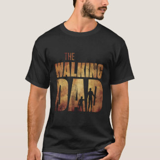 T-shirt La Fête des pères originale de Walking Dad Zombie