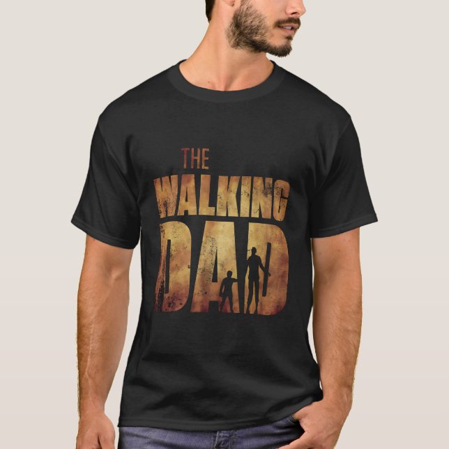 T-shirt La Fête des pères originale de Walking Dad Zombie (Devant)