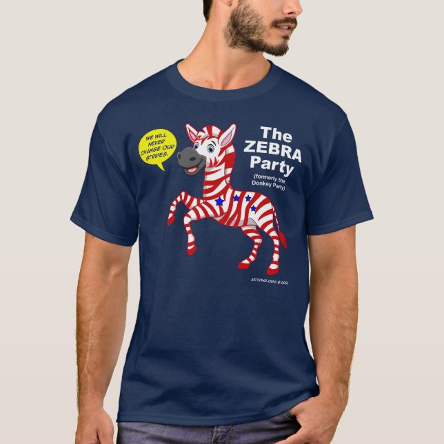 T-shirt La fête du zèbre (Devant)