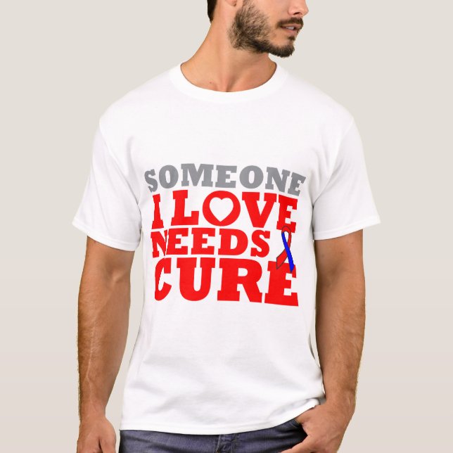 T-shirt La fibrose pulmonaire quelqu'un amour d'I a besoin (Devant)