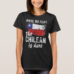 T-shirt La Fière Chilienne Est Ici Le Chili Drapeau Les Ra