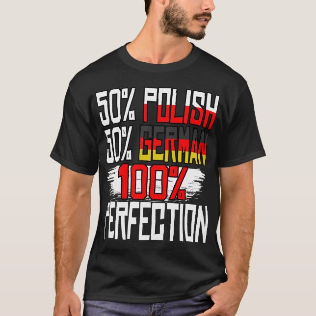 T-shirt La fierté allemande polonaise Cadeau amusant Polog (Devant)
