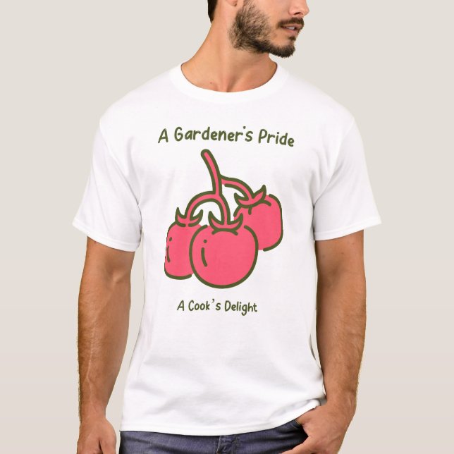 T-shirt La Fierté du jardinier Jardinage de tomates (Devant)