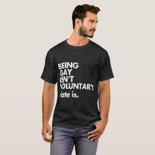 T-shirt La fierté LGBT d'être gay n'est pas une lutte volo