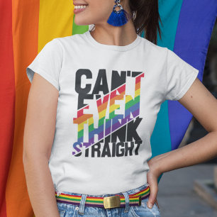 T-shirt La fierté LGBTQ ne peut même pas penser arc-en-cie