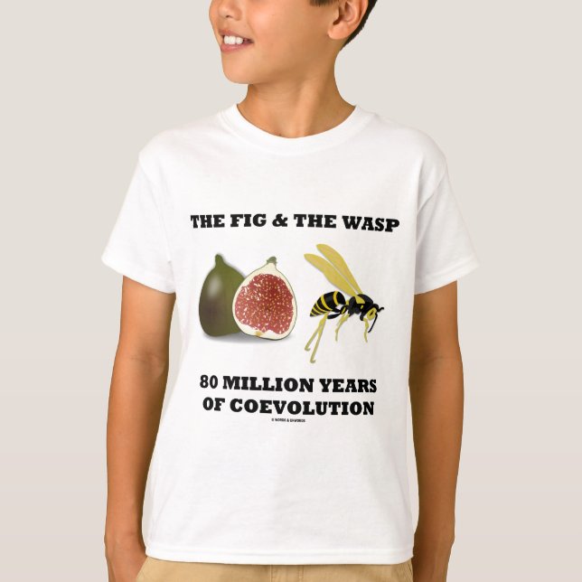 T-shirt La figue et la guêpe 80 millions d'ans de (Devant)