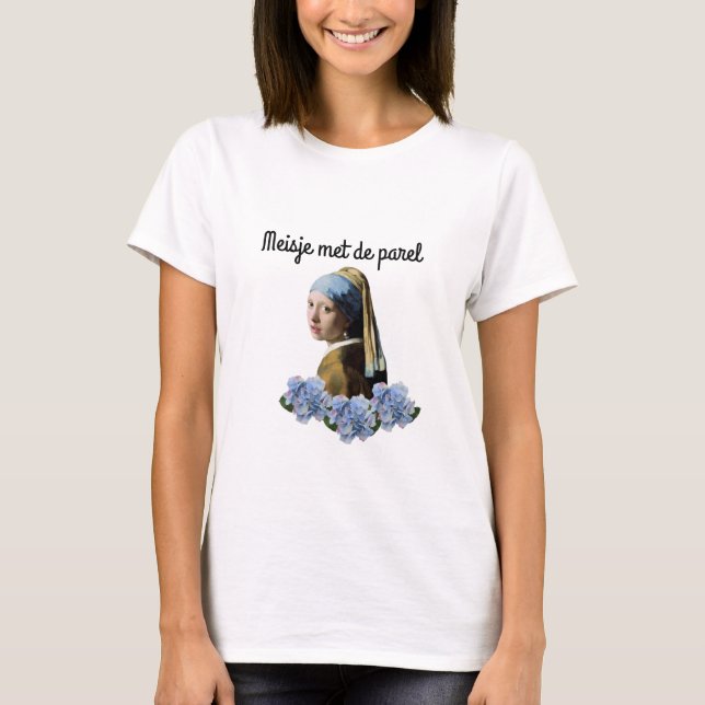 T-shirt La Fille à la perle (Devant)