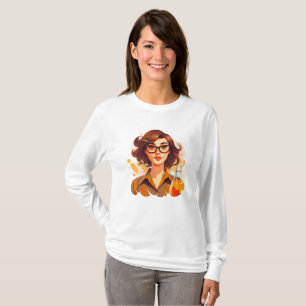 T-shirt La Fille Avec Lunettes