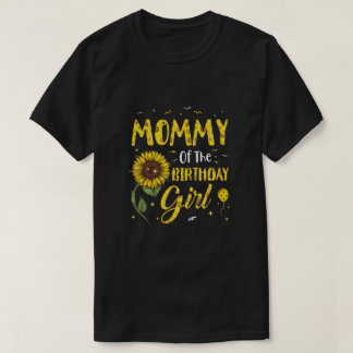 T-shirt La Fille D'Anniversaire Maman Cadeaux De Tournesol