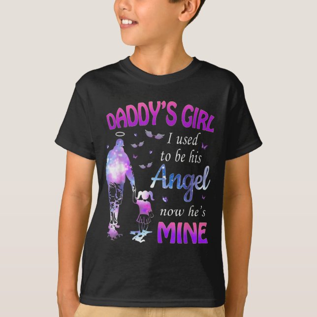 T-shirt La fille de papa J'étais son ange (Devant)