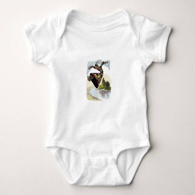T-shirt la fille de patchwork de l'once (Devant)