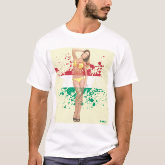 T-shirt La fille de pin-up sexy se dissolvent sur le