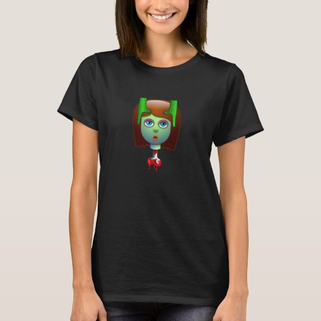 T-shirt La fille de Zomboji double prennent T (Devant)