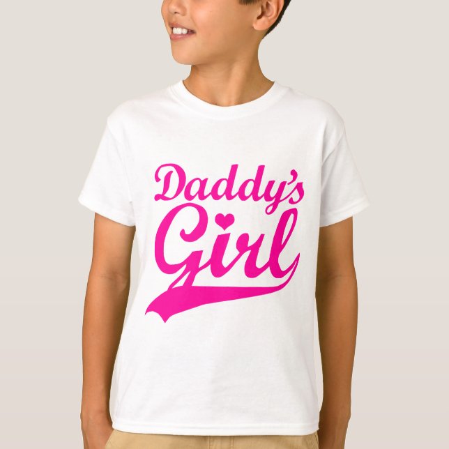 T-shirt La fille du papa (Devant)
