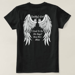 T-shirt La fille du papa que j'avais l'habitude d'être son