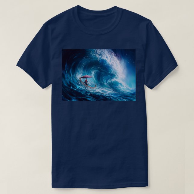 T-shirt La fille et la mer (Design devant)