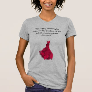 T-shirt La fille mérite la robe