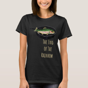 T-shirt La fin de l'arc-en-ciel graphique drôle de pêche à