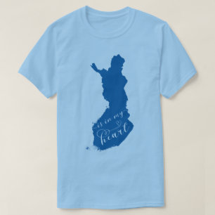 T-shirt La Finlande Est Dans Mon Coeur