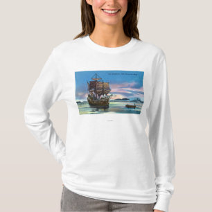 T-shirt La fleur printanière débarquant en 1620 la scèn
