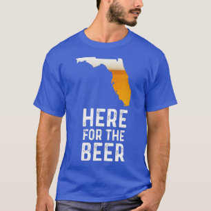 T-shirt La Floride Drôle Ici Pour La Bière Artisanale