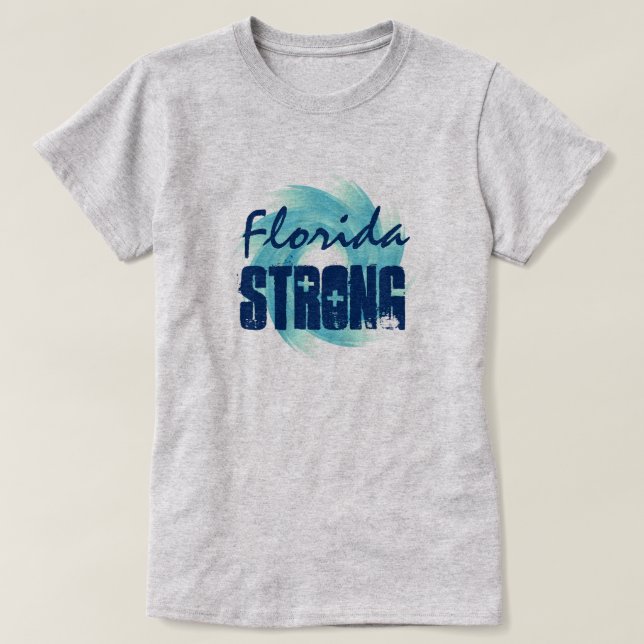 T-shirt La "Floride forte" et ouragan (Design devant)
