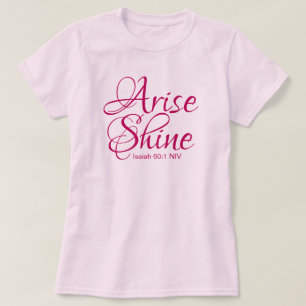 T-shirt La foi chrétienne se lève et brille Bible Verse ro