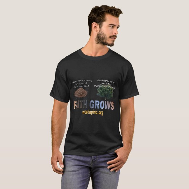 T-shirt La foi grandit (Devant entier)