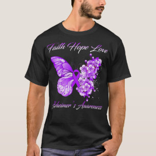 T-shirt La Foi Papillon Espère Aimer La Sensibilisation À 