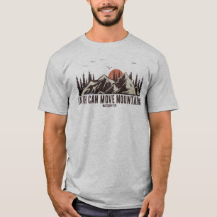 T-shirt La foi peut déplacer les montagnes Bible Verse Chr