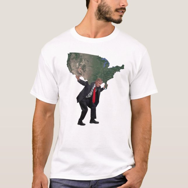 T-shirt La force du président Trump (Devant)